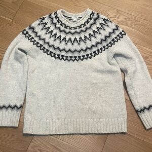 L.L. Bean Nordic fair isle sweater